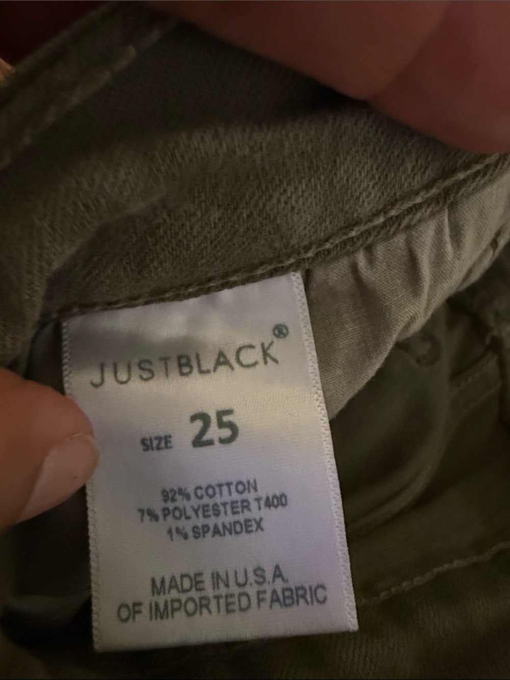 Just Black Olive Green High-Rise Skinny Jeans - Picture 3 of 8